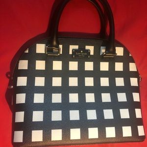 Authentic Kate Spade Black & White checkered Purse